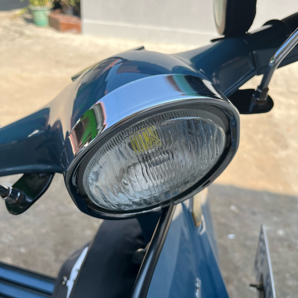 RING LAMPU VESPA SUPER 66-73/RING LAMPU CHROME BULAT VESPA SUPER IMPORT TAIWAN