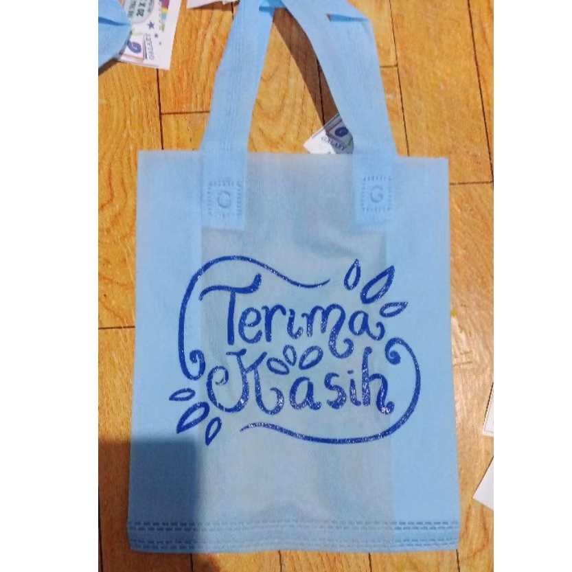 

(Sablon Custom + Tas) HLS Ukuran 20x25 Tas Mukenah Tas snack ultah