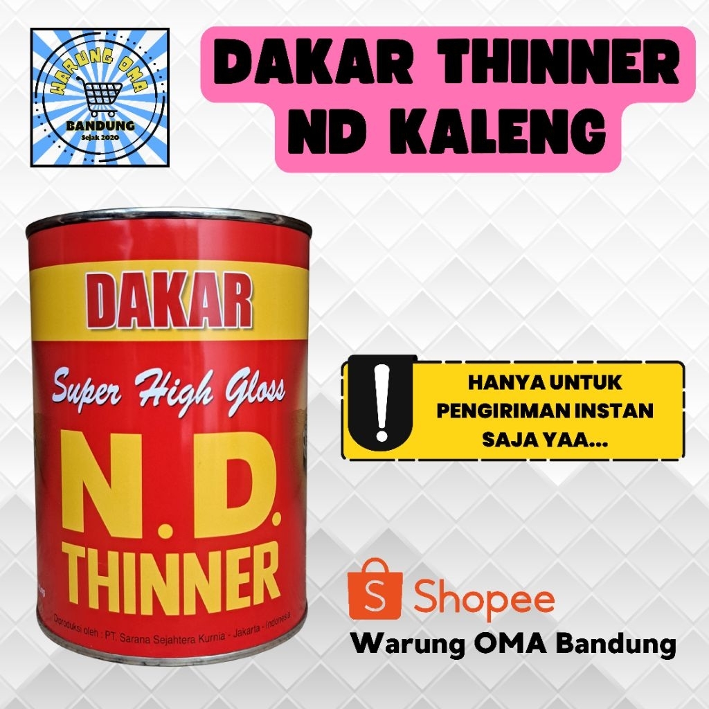 Dakar Thinner ND Kemasan Kaleng - Super High Gloss