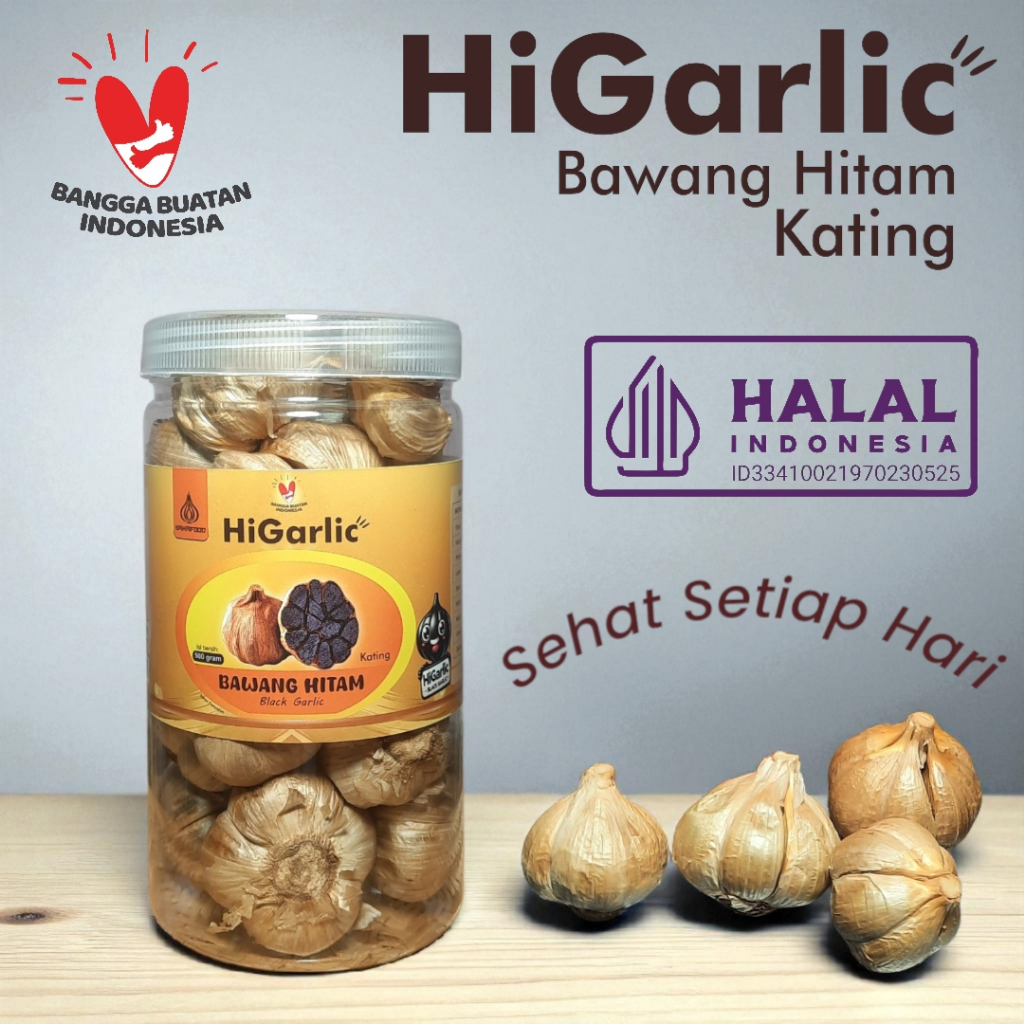 

Black Garlic Kating Bawang Hitam HiGarlic superfood imunitas alami sehat halal