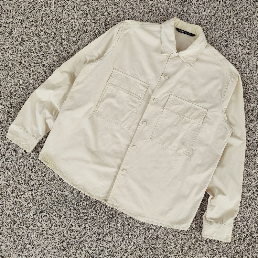 KMJ34 kemeja outer zara kemeja jacket zara man jacket pria coach jacket