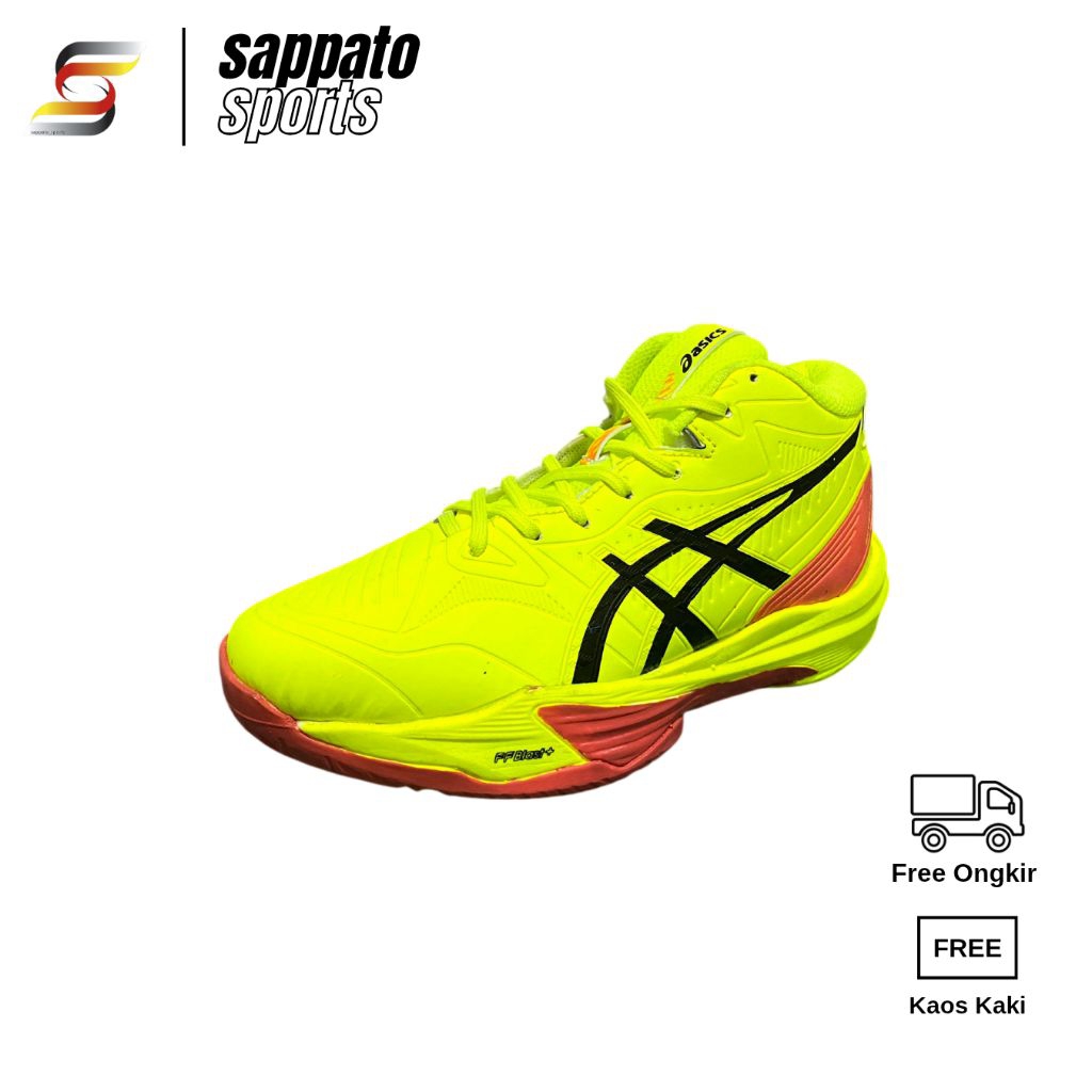 sepatu voli Sky Mid Volleyball shoes Stabilo Orange