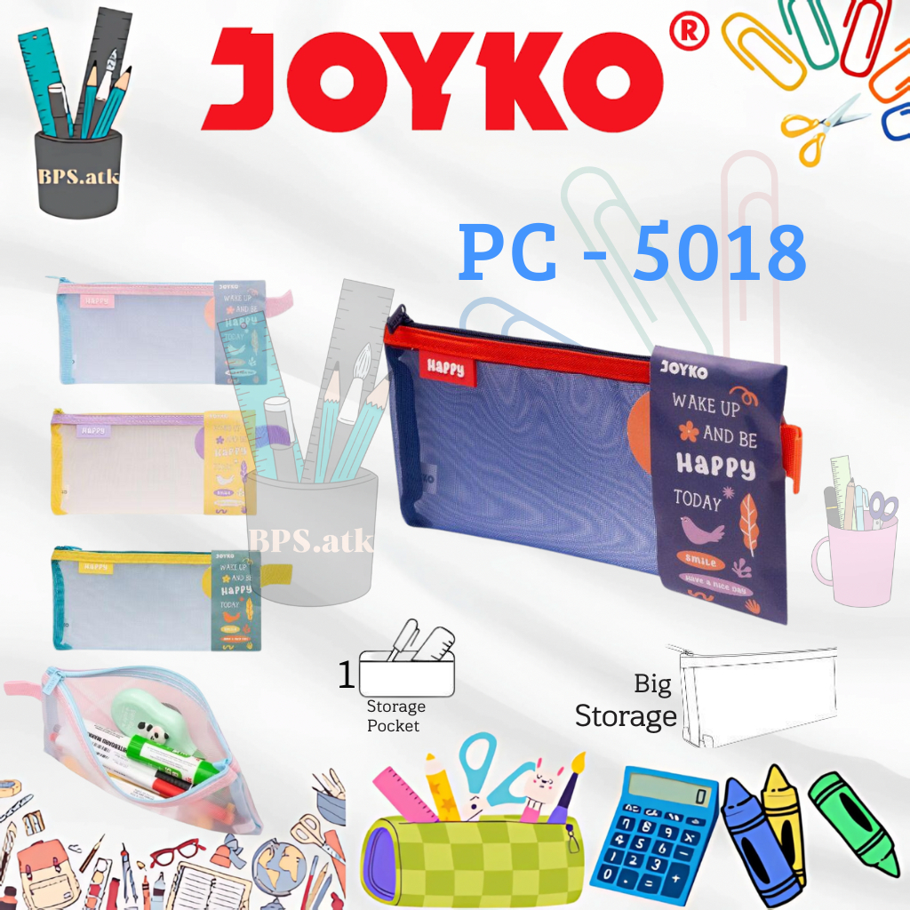 

Pencil Case JOYKO PC-5018 Jaring Tempat Pensil / Kotak Pensil Anak