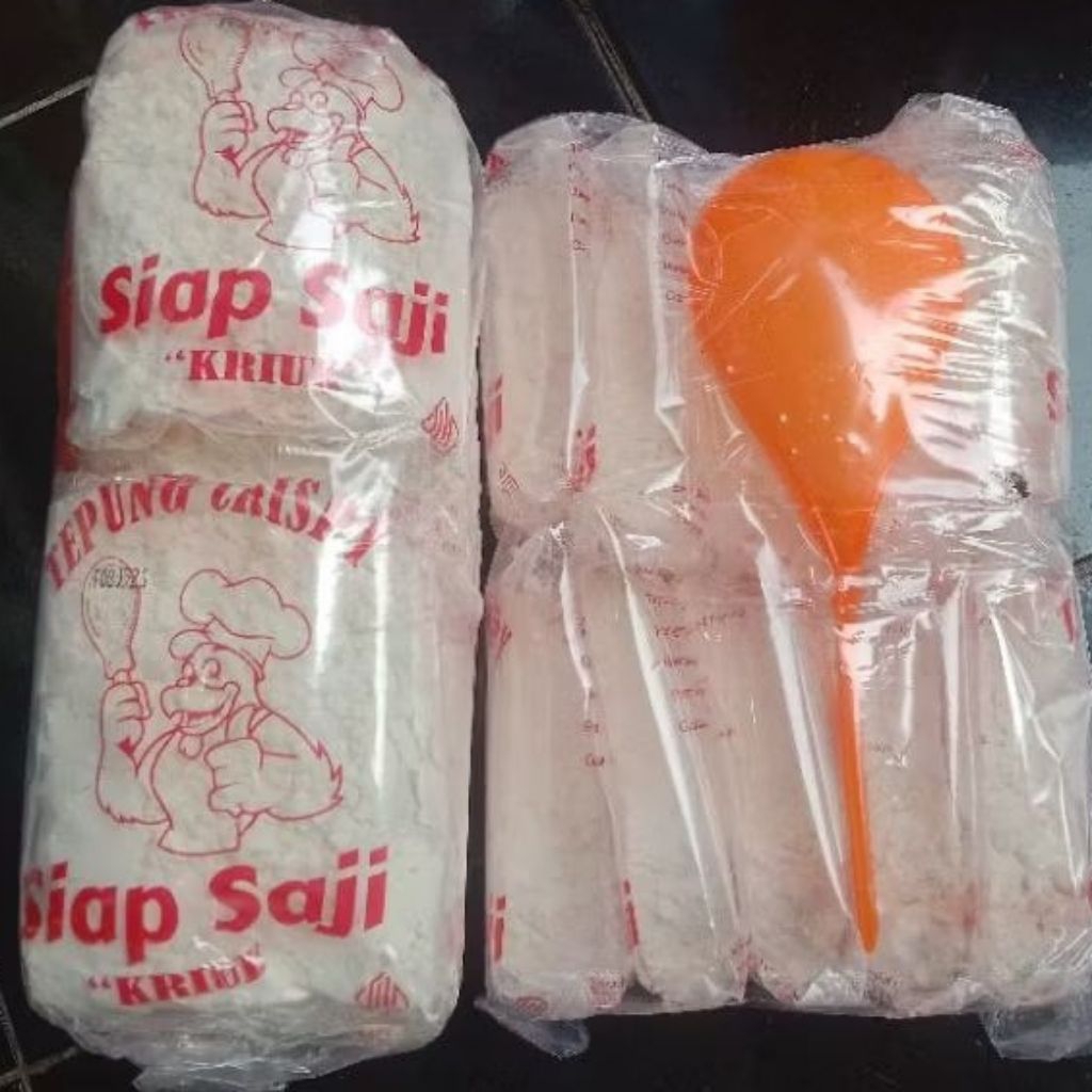 

Tepung Kriuk Siap Saji 1 ball 10 pcs Free Centong