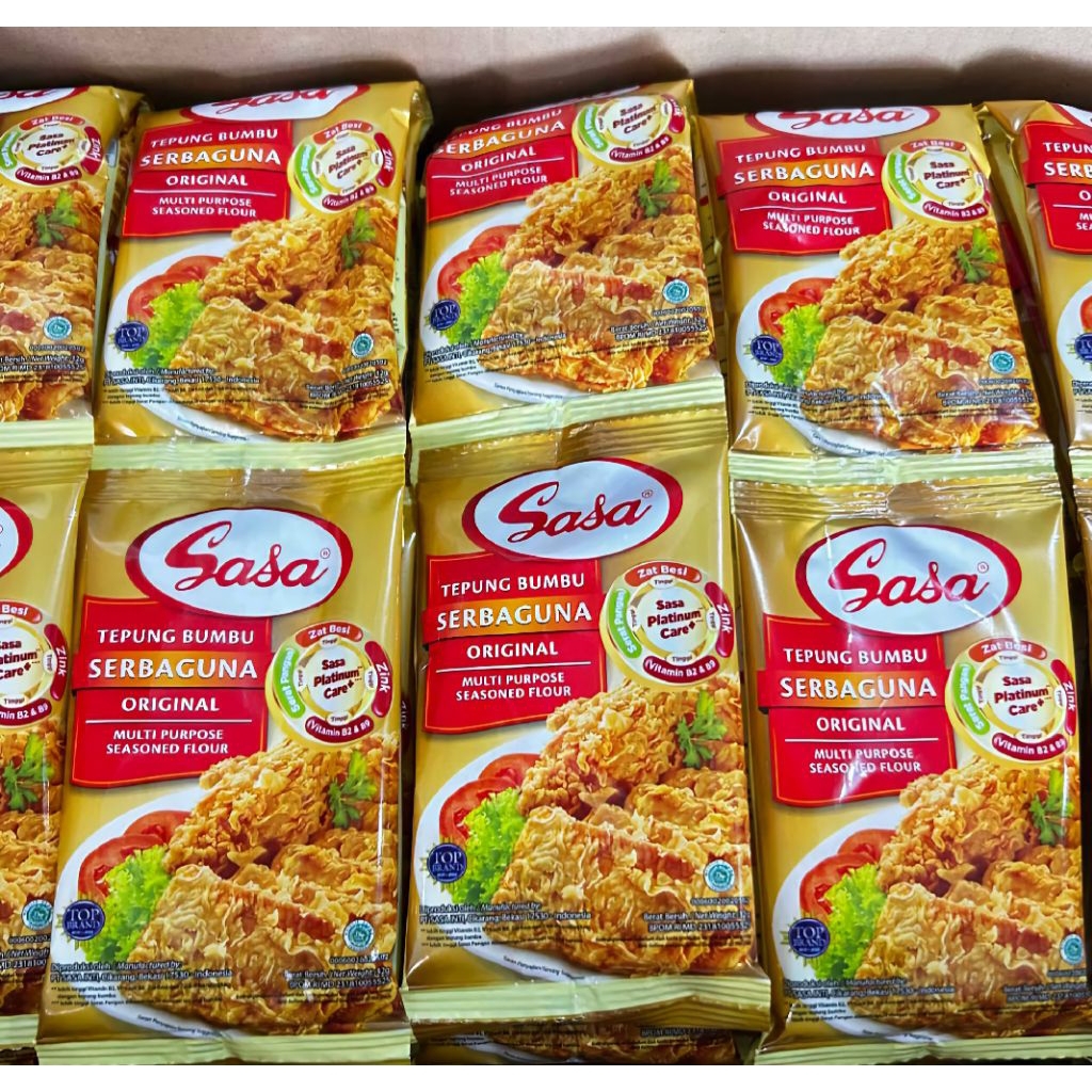 

Tepung bumbu SASA 1 renceng 10 pcs
