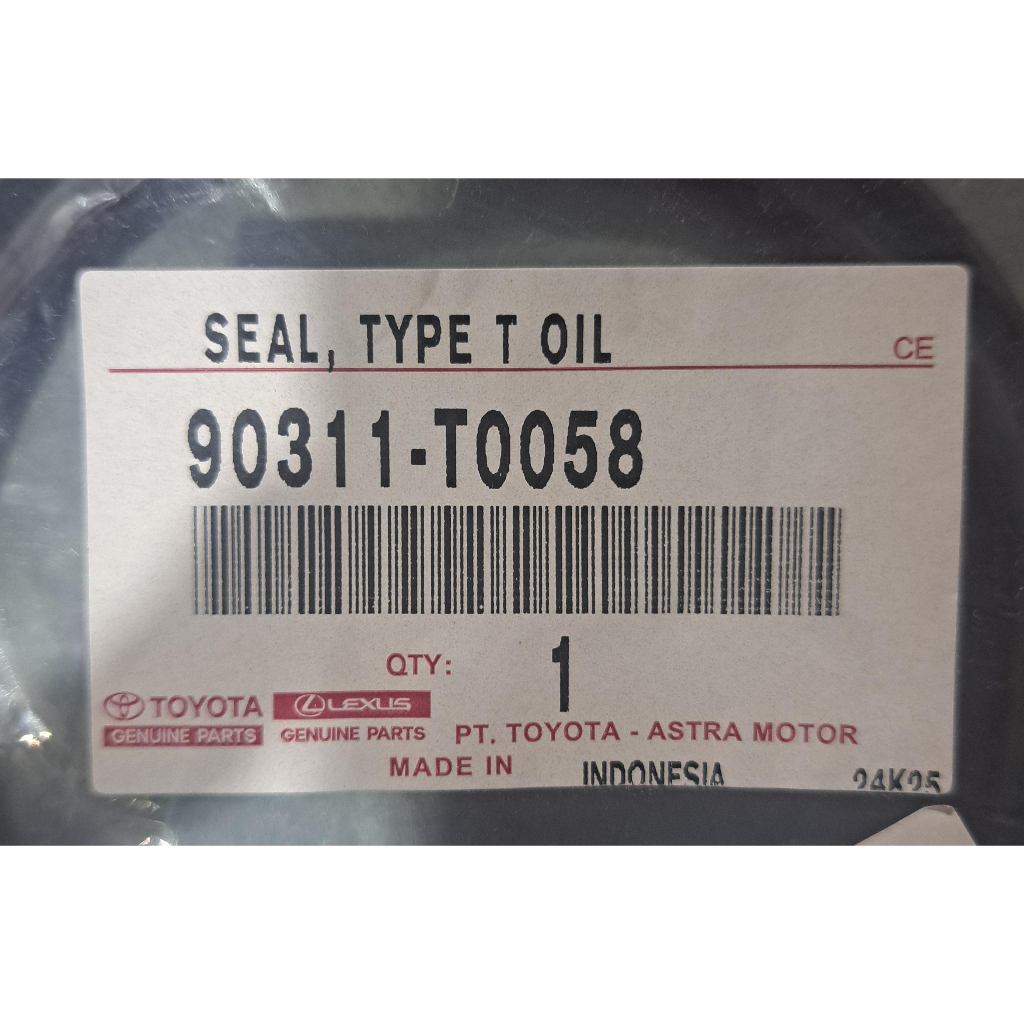 SEAL KRU AS BELAKANG TOYOTA INNOVA / FORTUNER BENSIN ( POLOS ) / 90311-T0058