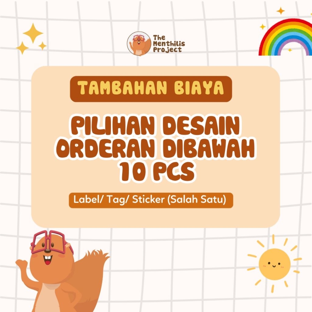 

TAMBAHAN BIAYA - Pilihan Desain Orderan dibawah 10 pcs