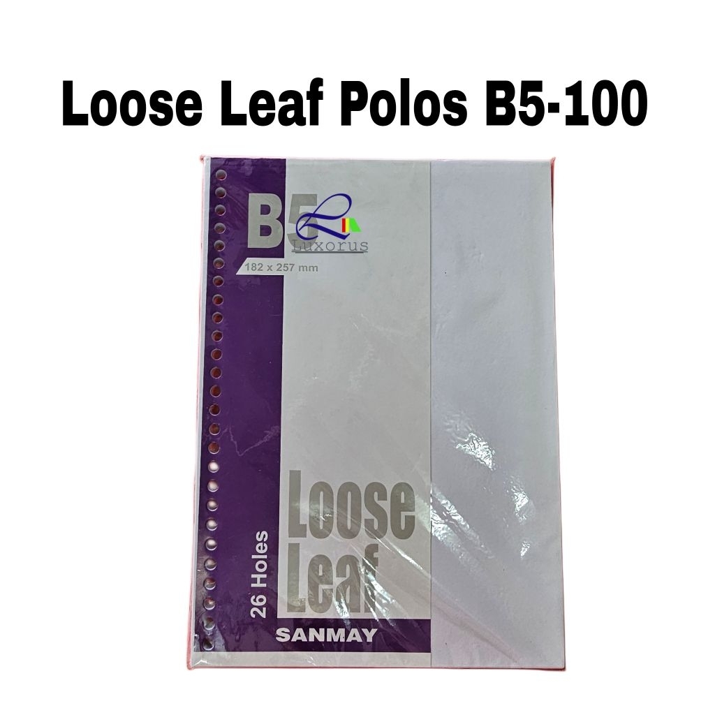 

Loose Leaf Polos B5-100 Kertas Isi Binder
