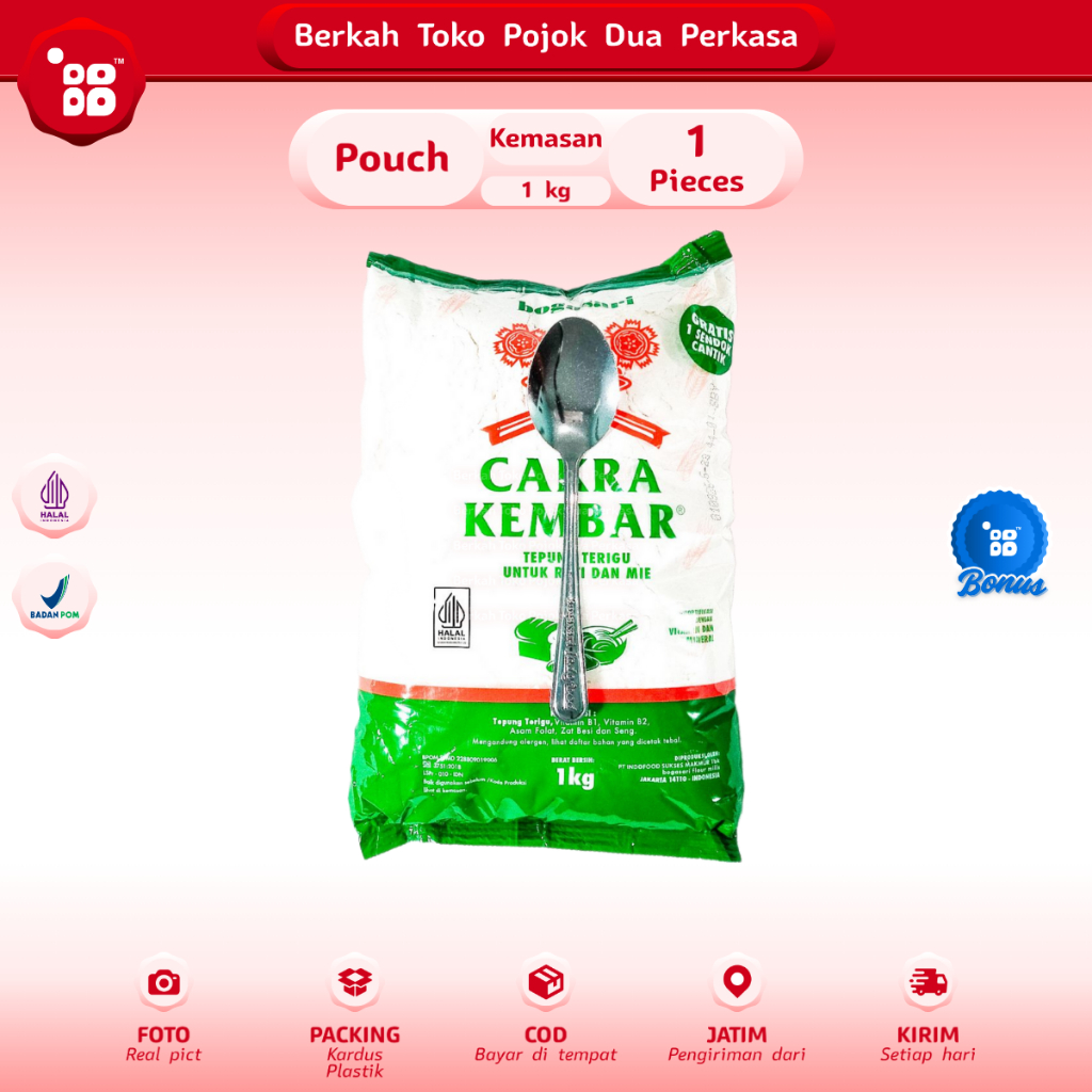 

Cakra Kembar Tepung Terigu 1 kg