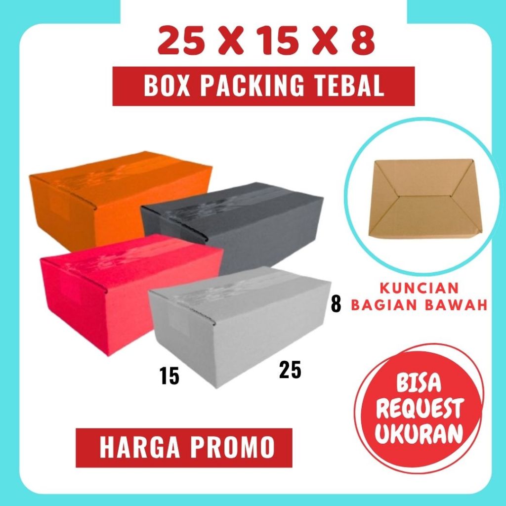 

Box 25x15x8 A0 / Kardus 25x15x8 A0 Packing Karton / Dus 25x15x8 A0 Kotak Botol Kemasan Diva Box