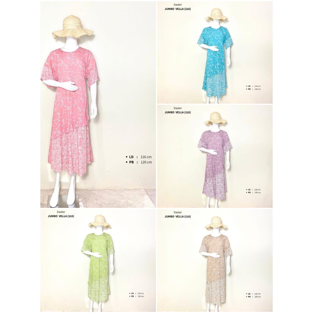 Daster Jumbo Vella Batik Pekalongan Daster Rayon Premium Daster Batik Adem Asli Pekalongan