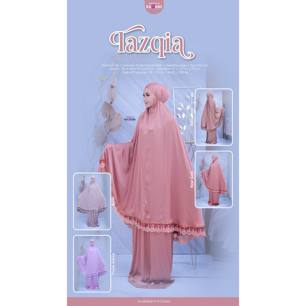 PREMIUM MUKENA BY RAQUMI HIJAB //RAISYA MUKENA PREMIUM//TAZQIA MUKENA PREMIUM // MUKENA TERUSAN // M