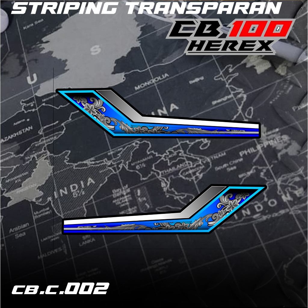02 STICKER STRIPING MOTOR CB 100 - STICKER STRIPING MOTOR CB 100 PREMIUM GRAFHIC