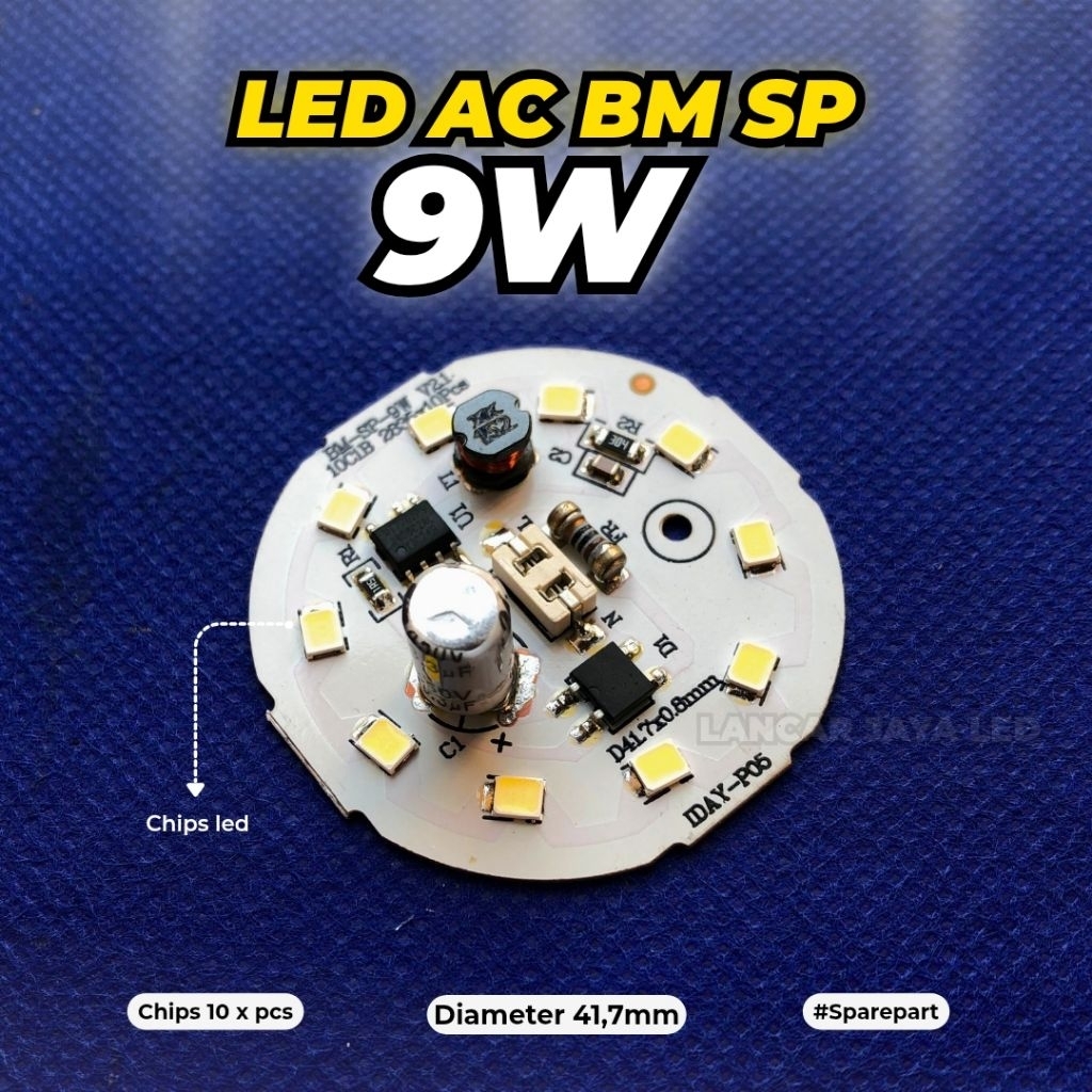 PCB LED AC (BM SP-2) 9W ~Lancar Jaya Led~