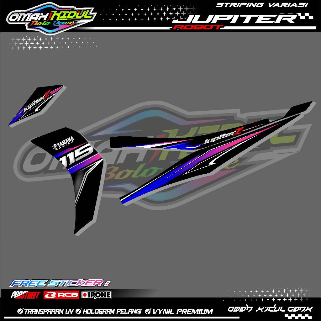 STRIPING VARIASI YAMAHA JUPITER Z ROBOT / STICKER LIST VARIASI MOTOR JUPITER Z ROBOT
