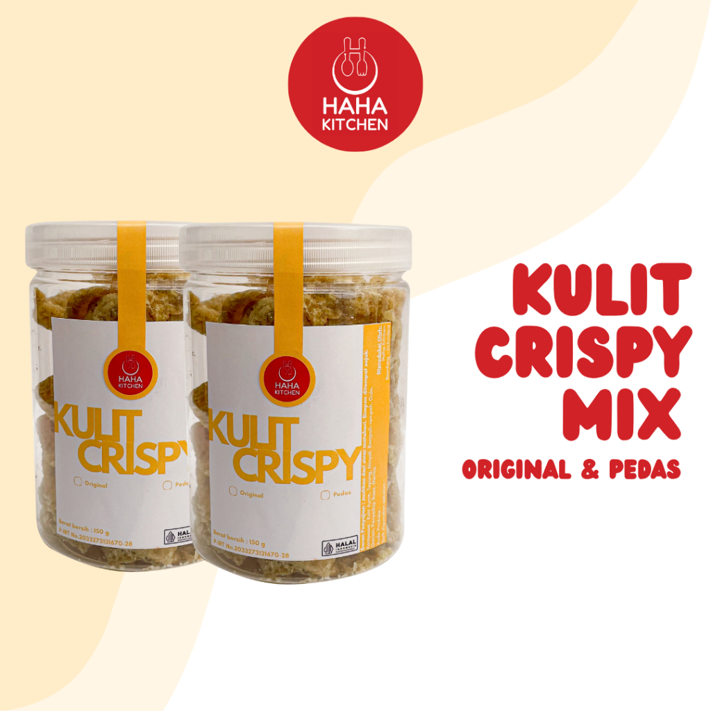 

[BUNDLE] Kulit Crispy Mix Ori & Pedas Haha Kicthen Renyah dan Gurih 100% Halal