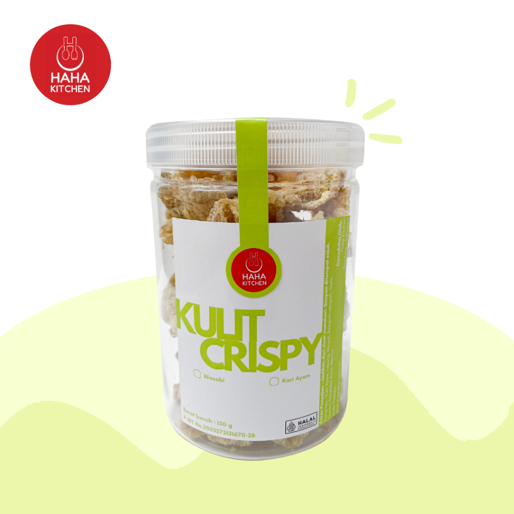 

[TOPLES] Kulit Ayam Crispy 2.0 Haha Kitchen Renyah Gurih 100% Halal oleh-oleh Bandung / Rasa Pas