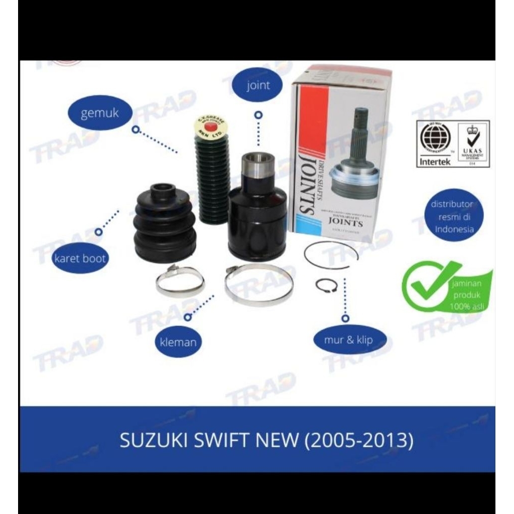 As roda/CV joint bagian dalam kanan Suzuki Swift Manual