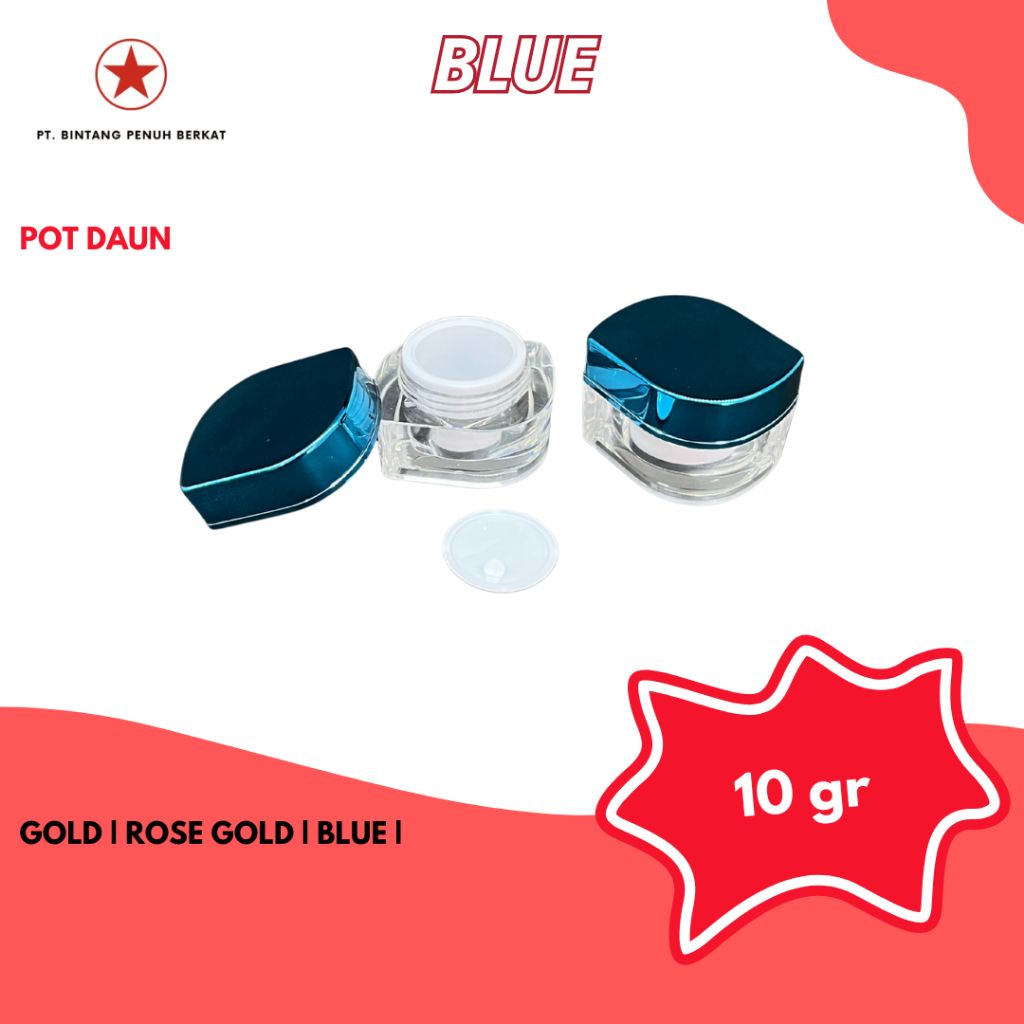 POT CREAM / POT AKRILIK DAUN 10gr | BLUE |