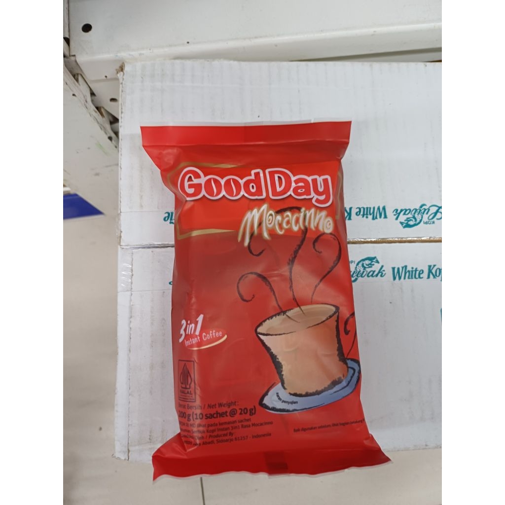 

Good Day Kopi Istant 3in1Rasa Moccacino Panas/Dingin