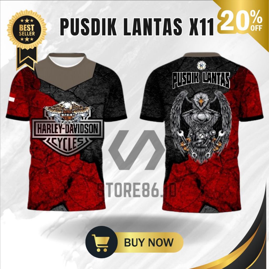 JERSEY PUSDIK LANTAS X11 FULLPRINT SUBLIME / KAOS PUSDIK LANTAS DRIFIT / JERSEY PUSDIK LANTAS / FULL