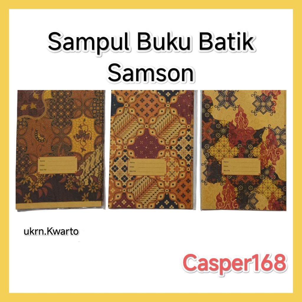 

Sampul Buku Samson BATIK Kwarto Coklat isi 20 Lembar