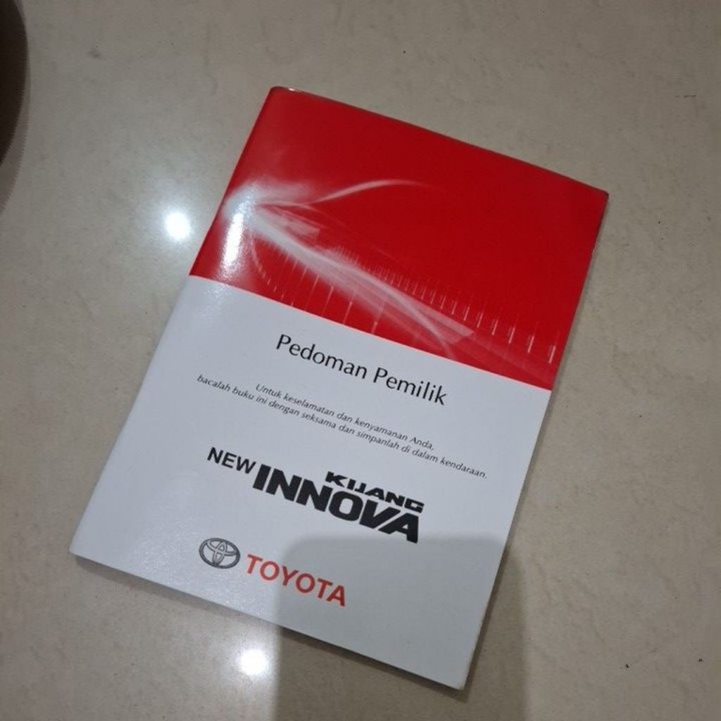 ORIGINAL MANUAL BOOK BUKU PANDUAN TOYOTA KIJANG NEW INNOVA REBORN BENSIN DIESEL 2020 2021 2022 2023 