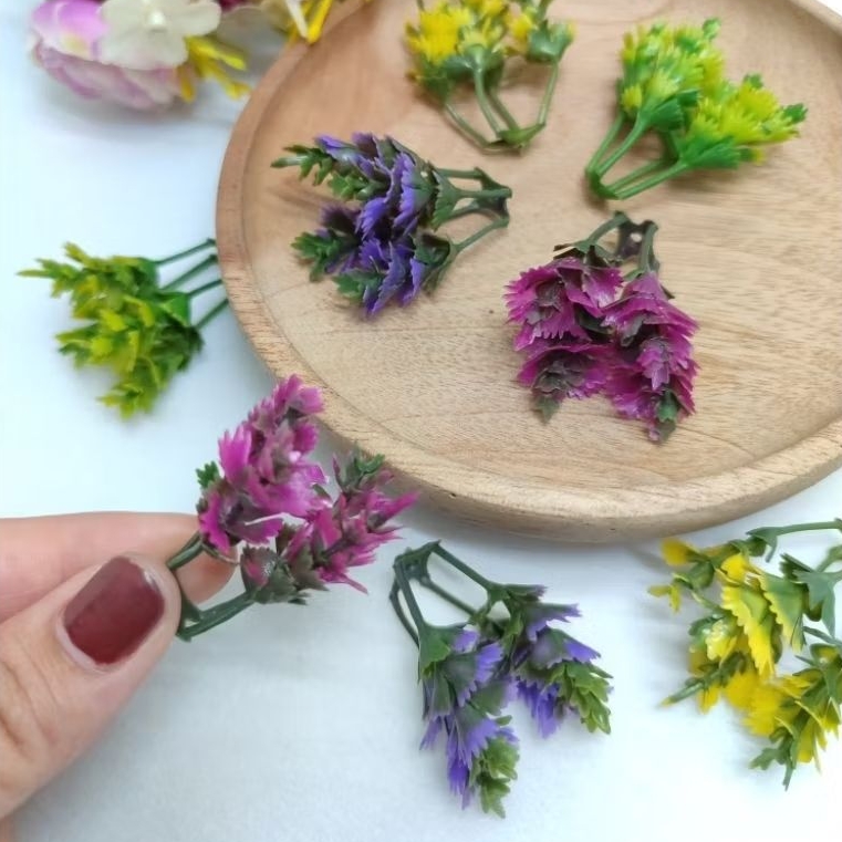 Bonsai Rumput Daun DIY - Rumput hiasan- Tanaman hias plastik