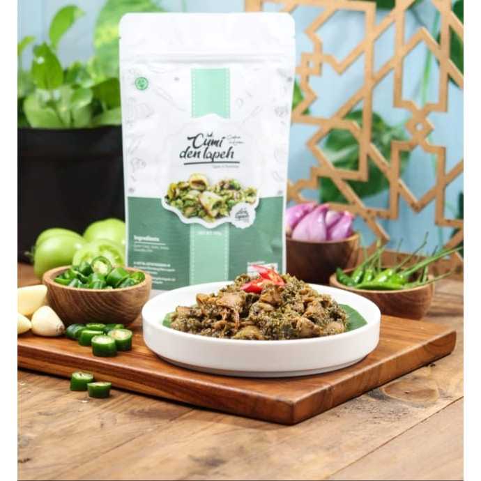 

RENDANG DEN LAPEH Cumi Cabai Hijau/Cumi Balado Lauk Praktis Siap Saji Premium 130 Cumi cabai hijau