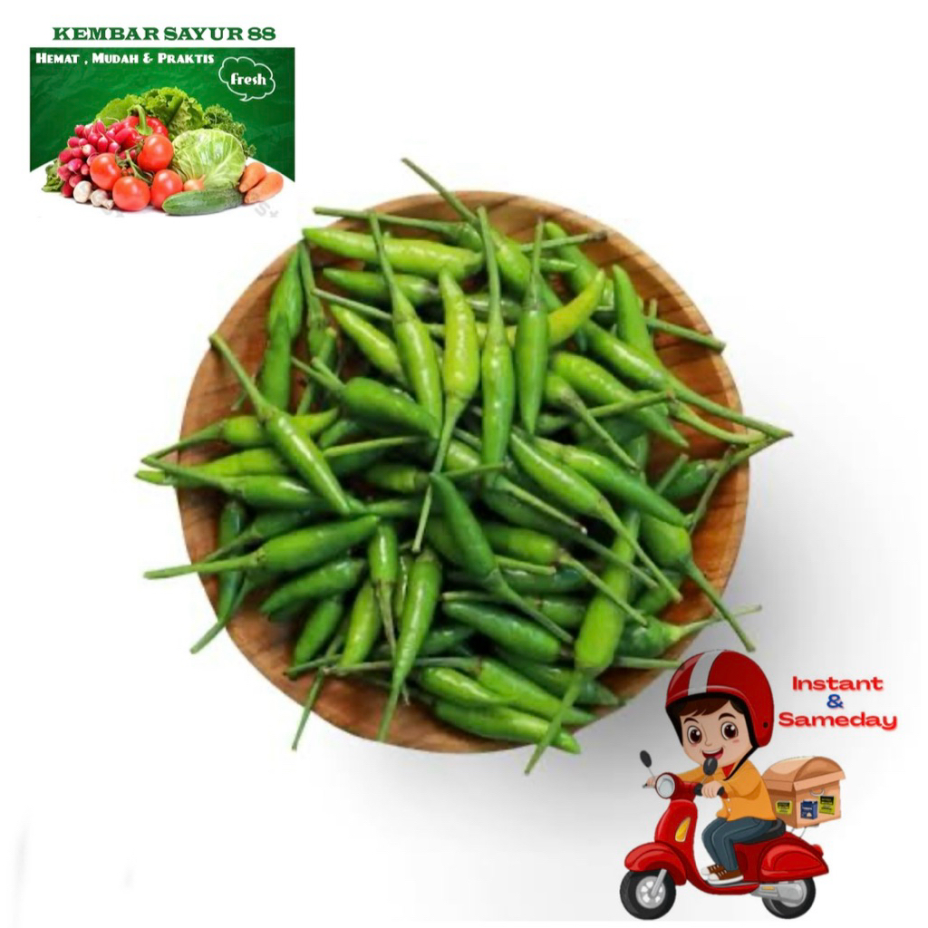 

Cabe Rawit Hijau Segar Pedas - Kembarsayur88
