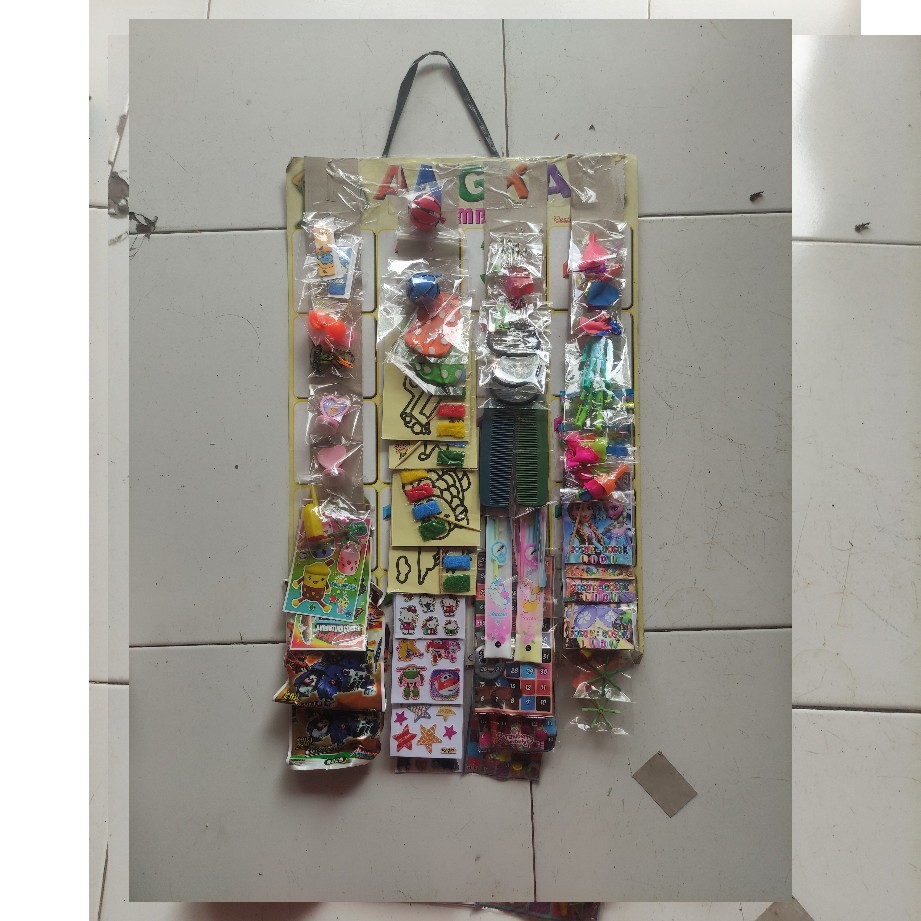 Mainan Siap Jual Eceran 1000 Isi 50pcs Grosir Mainan Lembaran Titip Warung