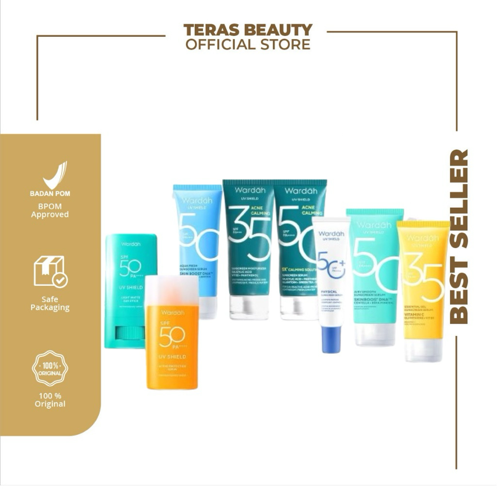 WARDAH-Sunscreen Wardah Varian Lengkap|Suncreen Wardah UV Shield|Sunscreen Wardah