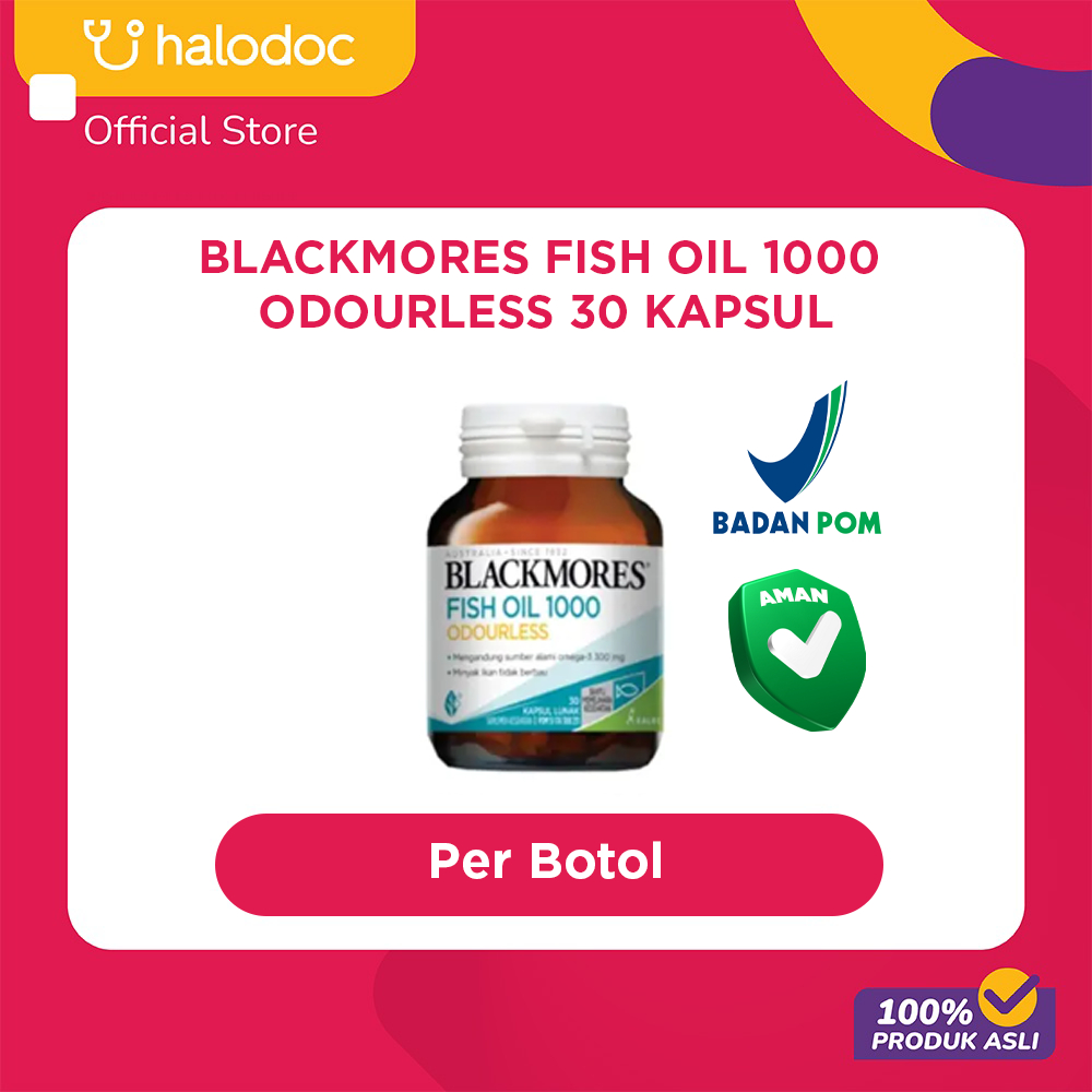 Blackmores Fish Oil 1000 Odourless 30 Kapsul
