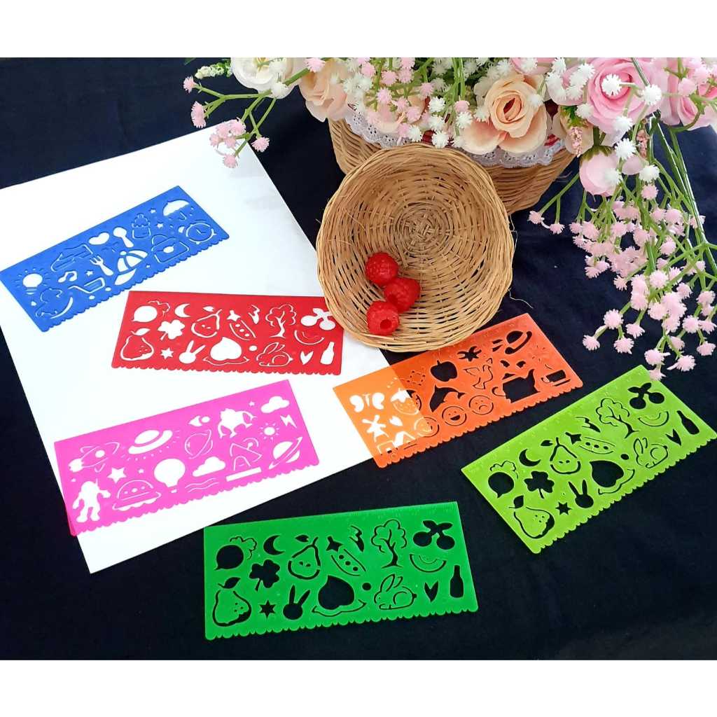 

Penggaris Garisan Plastik Template Gambar Lucu Anak