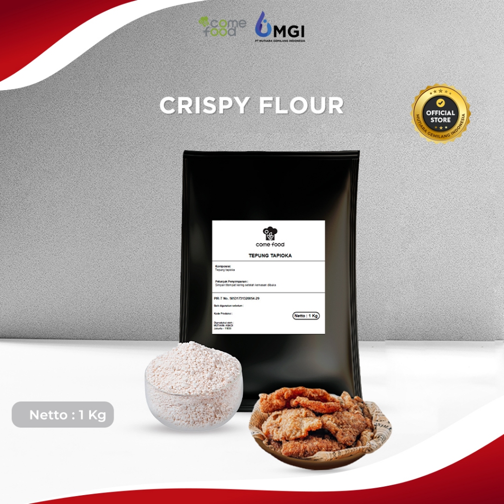 

Mutiaragemilang.id Comefood Tepung Kasar Premium / Tepung Taiwan Crispy Kemasan Kecil 1 Kg