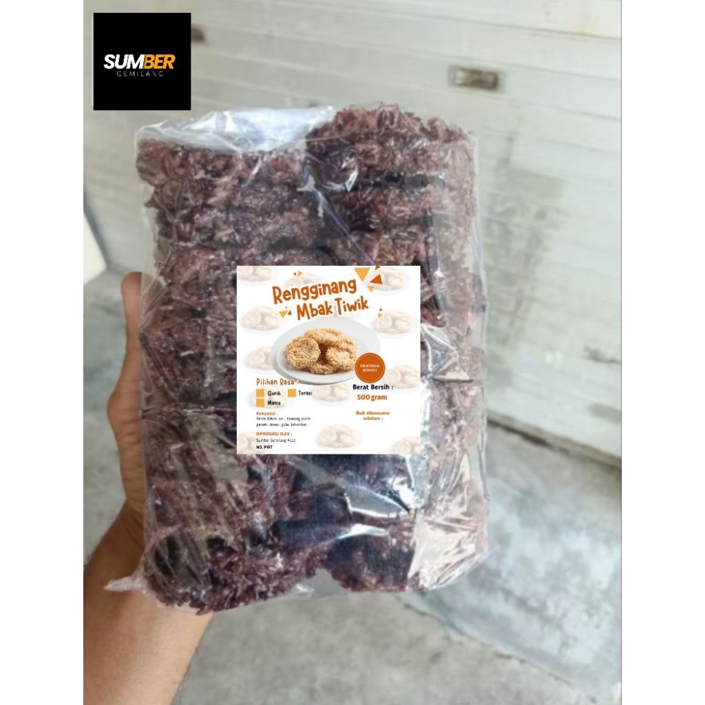 

rengginang ketan 500 gram isi 25 keping rengginang ketan hitam mentah 500 gram ukuran sedang