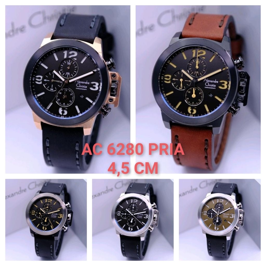 JAM TANGAN ALEXANDRE CHRISTIE PRIA AC 6280 ORIGINAL GARANSI RESMI/ALEXANDER CHRISTIE COWOK 6280