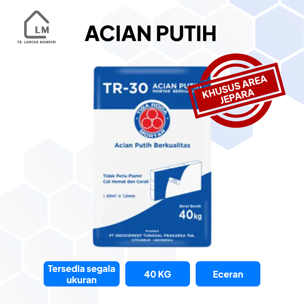 Semen Acian Putih Tiga roda