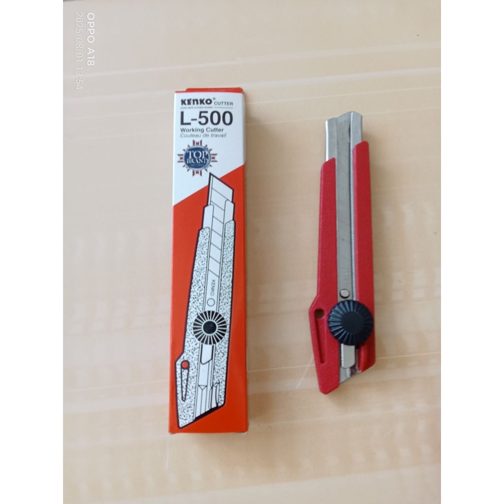 

( 1 PCS ) Cutter Kenko Besar / KENKO CUTTER / Kater Kenko Besar / Pisau Pemotong Kertas L-500