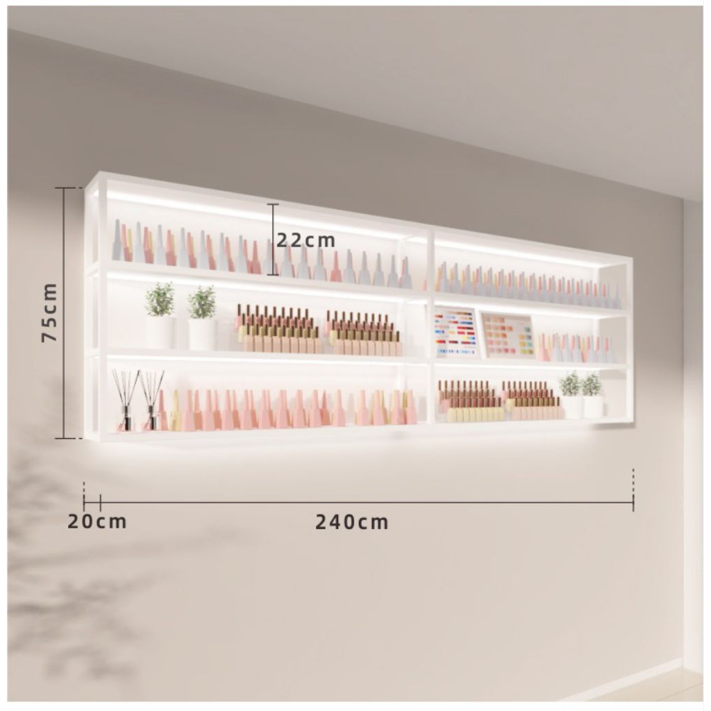 Rak kutek dinding Acrylic