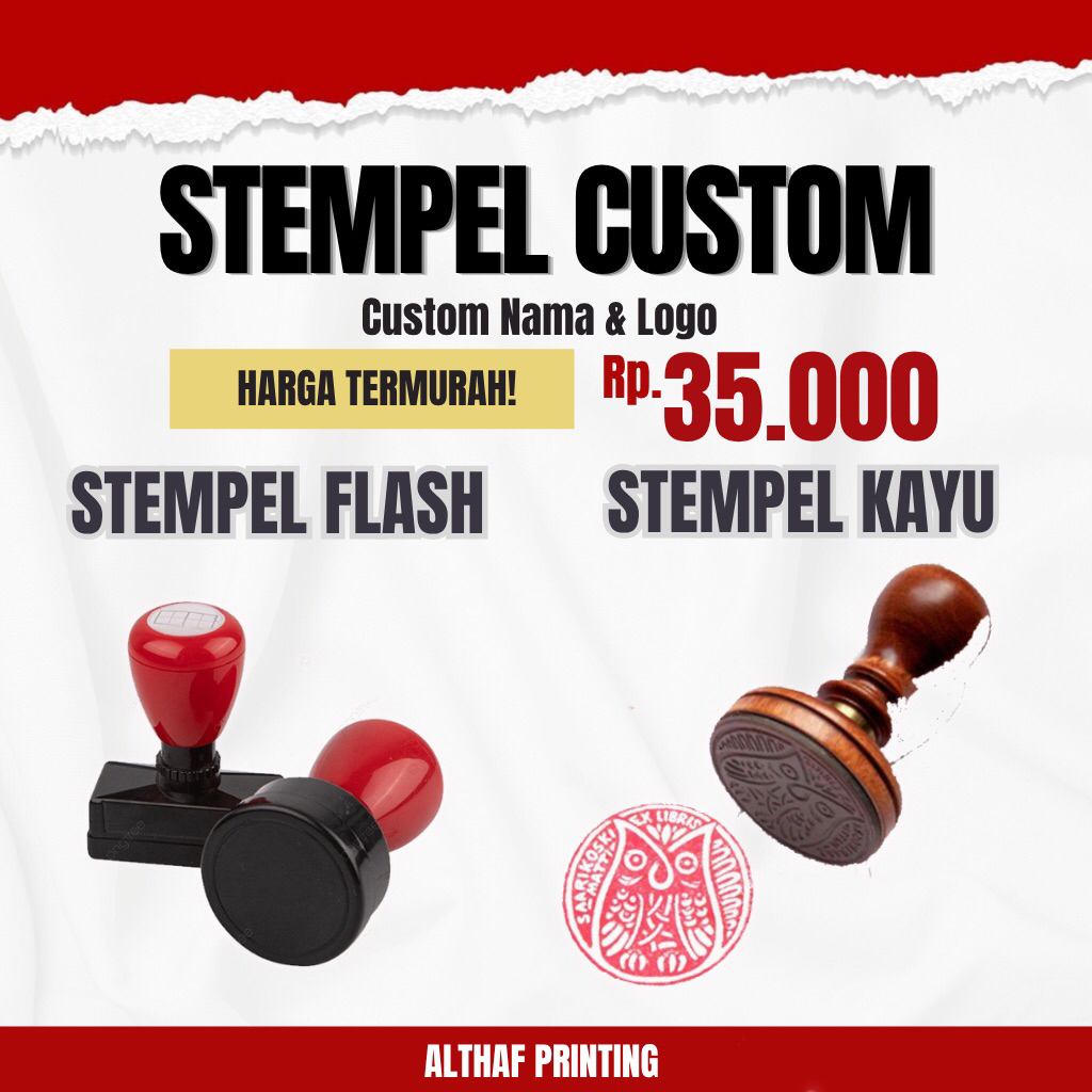 

Stempel Custom Nama & Logo - Flash / Kayu | Desain Cepat & Rapi