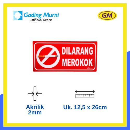 

GM LABEL 3D DILARANG MEROKOK LM-311C MEDIUM WARNA