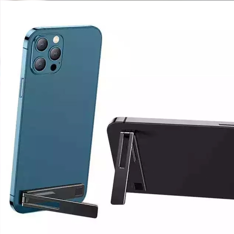 BIG SALE Tipis Banget STAND Stainless METAL HOLDER HP Ultra-Slim Phone Stand Self-Adhesive Folding