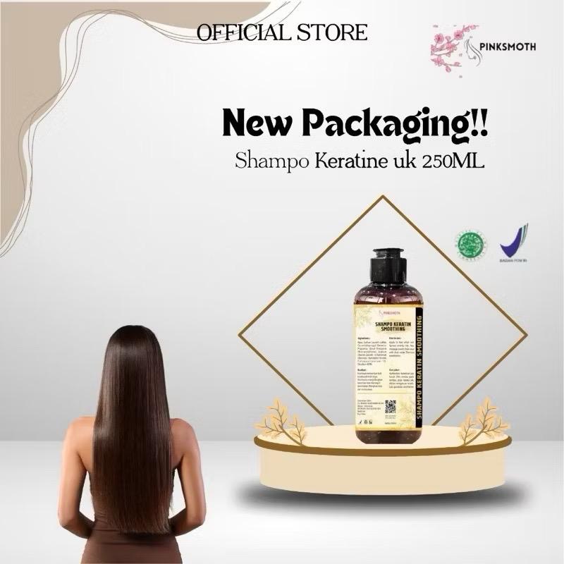 PINKSMOOTH SHAMPO KERATINE PELURUS RAMBUT / Shampoo Pelurus Rambut 250ML BPOM