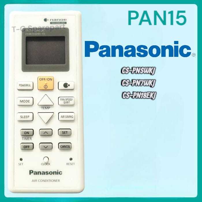 Remote Ac Inverter CS-PNSWKJ, CS-PN7WKJ, CS PN9WKJ PAN15