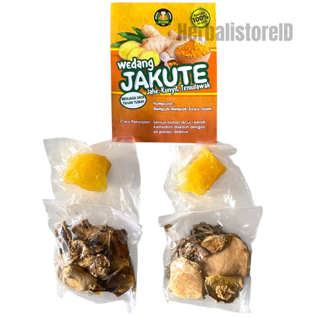

Wedang Jakute Jahe Kunyit Temulawak Wedang Herbal Alami 5 sachet Wedang Untuk Kesehatan