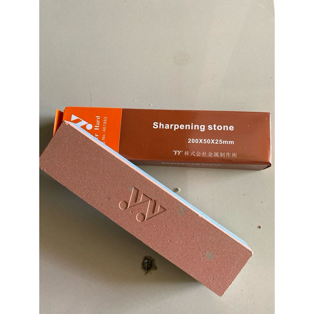 Batu Asah Cap Yy 20 cm Batu Gosok Pisau Gunting Kwalitas Import