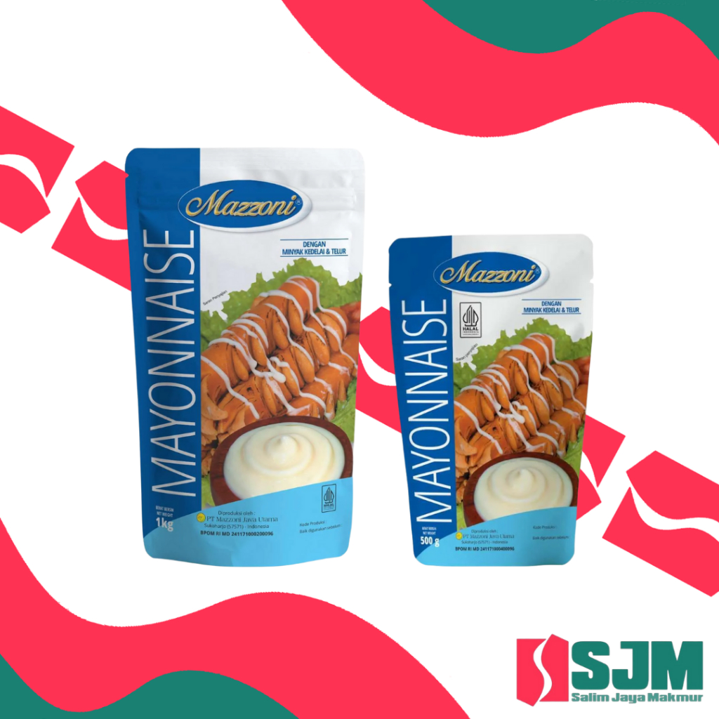 

Mazzoni Mayonaise Ekonomis 500gr/1kg - Mayones Murah