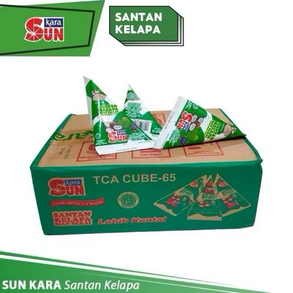 

Sun Kara Santan Instan 65ml – 1 Karton 36 pcs, Praktis & Siap Pakai untuk Masak