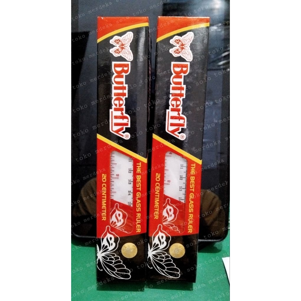 

Penggaris Butterfly 20cm